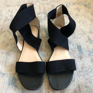 Nine West What a Day Elastic Sandal in Black